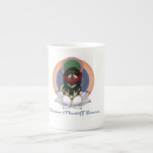 Tasse En Porcelaine Fleur de Lotus Mastiff Tibétain