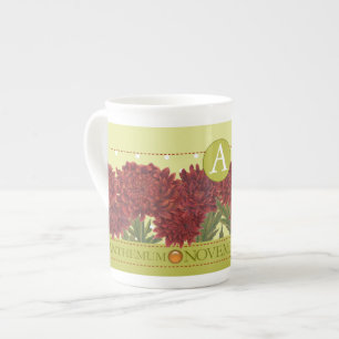 Tasse En Porcelaine Fleur de naissance et Gem novembre Bone China Mug