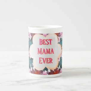 Tasse En Porcelaine Fleurs de aquarelle personnalisées et sur mesure 