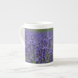 Tasse En Porcelaine Fleurs de lavande violette
