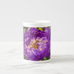 Tasse En Porcelaine Fleurs violettes