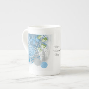 Tasse En Porcelaine Floral Abstrait moderne