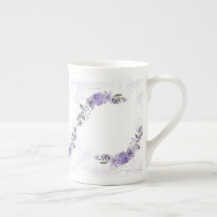 Tasse En Porcelaine Floral pourpre