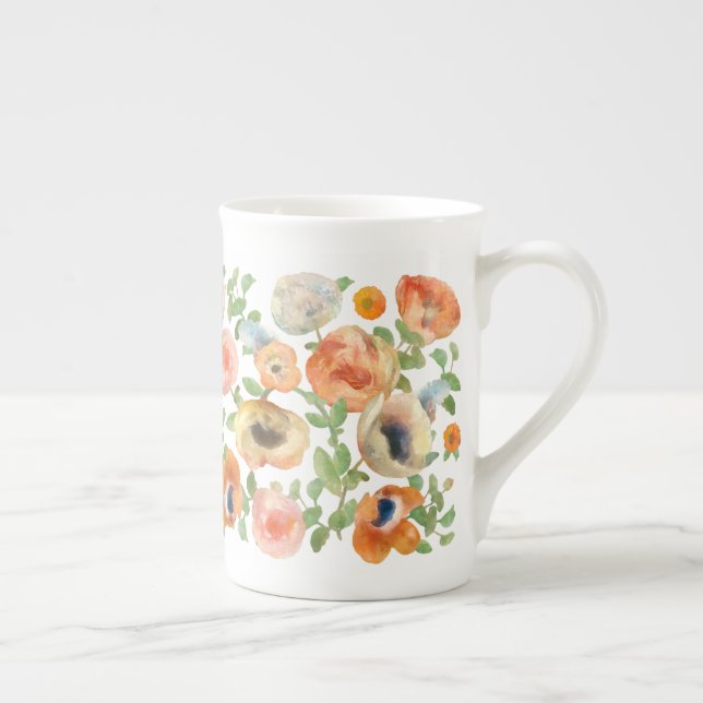 Tasse En Porcelaine Flowers (Droite)