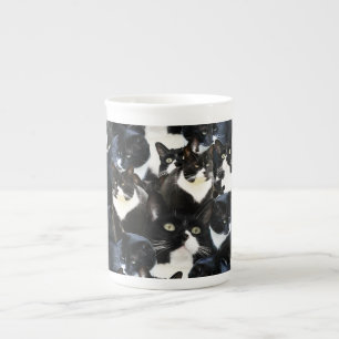 Tasse En Porcelaine Folie de chat de smoking