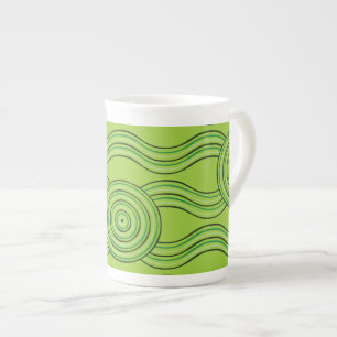 Tasse En Porcelaine Forêt tropicale d'art autochtone
