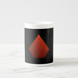 Tasse En Porcelaine Fractage Spiky Red "Tree" avec Spikes
