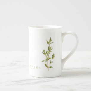 Tasse En Porcelaine FRAÎCHE THYME Bone China Mug