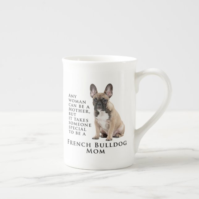 Tasse En Porcelaine Frenchie Mom Bone China Mug (Droite)