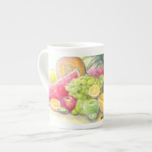 Tasse En Porcelaine Fruits heureux