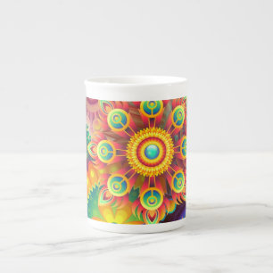 Tasse En Porcelaine Funky Mandalas China Mug
