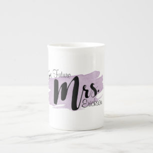 Tasse En Porcelaine Future Mme Purple Watercolor Mug
