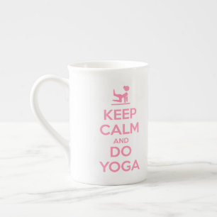 Tasse En Porcelaine Gardez votre calme et faites du yoga