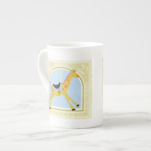 Tasse En Porcelaine Girafe avant juin Bruyère Vess de carrousel