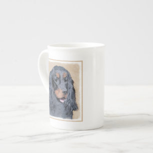 Tasse En Porcelaine Gordon Setter Peinture - Joli art original chien
