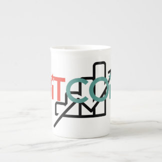 Tasse En Porcelaine "Graphique de croissance Bitcoin Red Green Design 