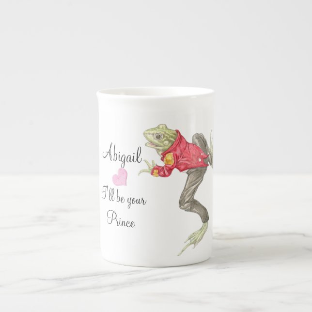 Tasse En Porcelaine Grenouille Prince os Chine Mug (Devant)