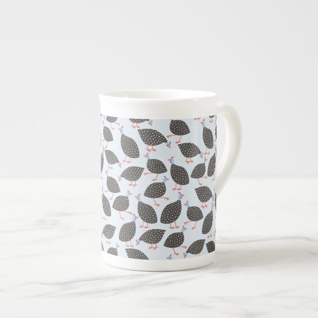 Tasse En Porcelaine Guinée Hen Fun Motif d'oiseaux (Devant droit)