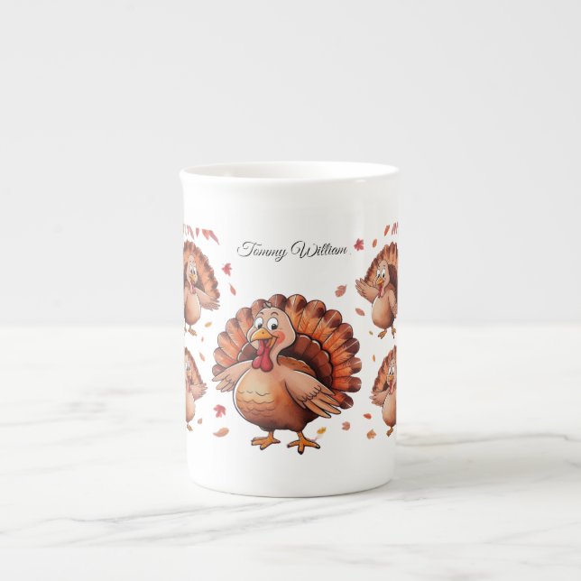 Tasse En Porcelaine Happy Thanksgiving (Devant)