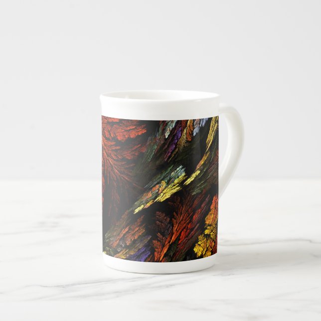 Tasse En Porcelaine Harmonie des couleurs Art Abstrait (Devant droit)