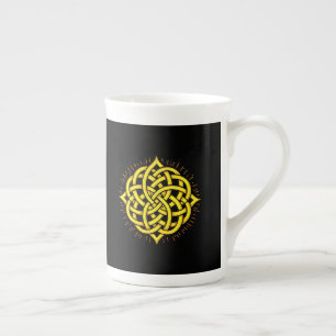Tasse En Porcelaine Harmonie infinie : Mandala Sacrée Symbole Celtique