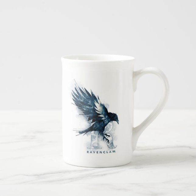 Tasse En Porcelaine Harry Potter | Aquarelle RAVENCLAW™ Raven (Droite)