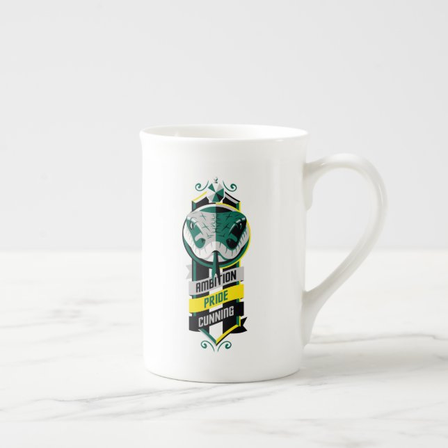 Tasse En Porcelaine Harry Potter | SLYTHERIN™ House Traits Sigil (Droite)