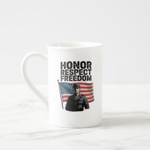 Tasse En Porcelaine Héros Héros Vétérinaire Jour Conception patriotiqu