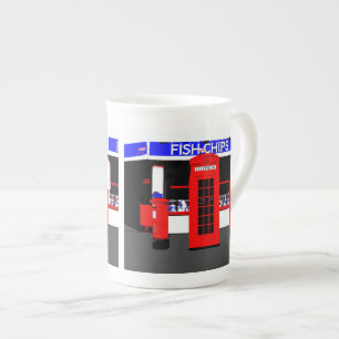 Tasse En Porcelaine Icônes Anglaises Typiquement Angleterre