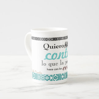 Tasse En Porcelaine il effiloche poétique