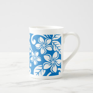 TASSE EN PORCELAINE ÎLE PLUMERIA (CIEL BLEU)
