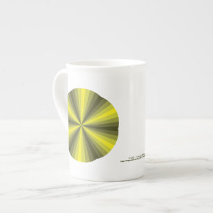 Tasse En Porcelaine Illusion optique Boue de spécialité jaune