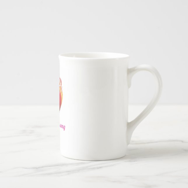 Tasse En Porcelaine Impression de Musique Espresso (Droite)