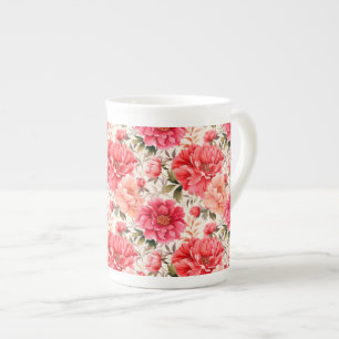 Tasse En Porcelaine Impression florale