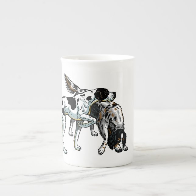 Tasse En Porcelaine indicateur et poseur anglais (Devant)
