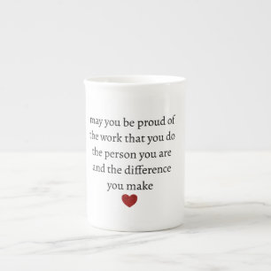Tasse En Porcelaine Infirmière enseignante mère appréciation fière Mer