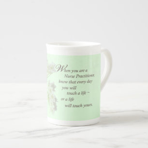 Tasse En Porcelaine Infirmière praticien Touch Vies Fleur sauvage