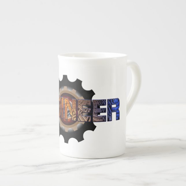 Tasse En Porcelaine Ingénieur (Devant droit)