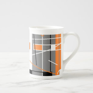 Tasse En Porcelaine Inspiration de géométrie Musique funky