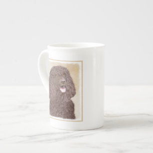 Tasse En Porcelaine Irish Water Spaniel Peinture - Original Dog Art
