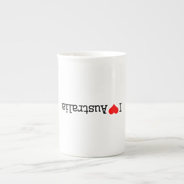 Tasse En Porcelaine J'aime l'Australie (Devant)
