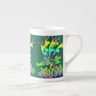 Tasse En Porcelaine Jardin fleuri