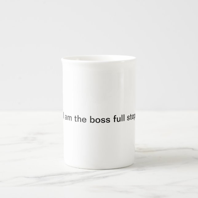 Tasse En Porcelaine Je suis le point de patron (Devant)
