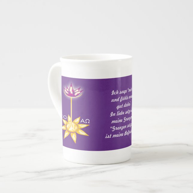Tasse En Porcelaine « Je suis » un carême (Devant gauche)