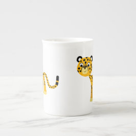 Tasse En Porcelaine Joli Dessin Cheetah Bone China Mug