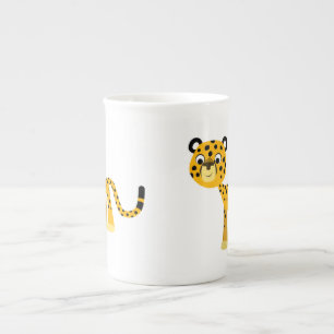 Tasse En Porcelaine Joli Dessin Cheetah Bone China Mug