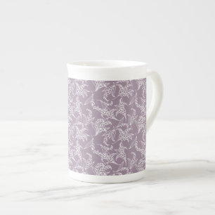 Tasse En Porcelaine Jolie Mug de Chine osseuse : Lys de la vallée, Mau