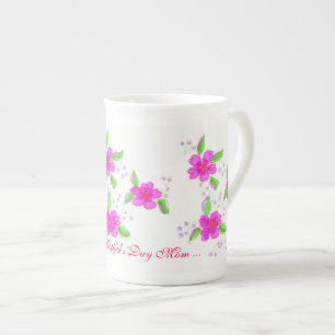 Tasse En Porcelaine Joyeuse fête des mères d'os China Mug