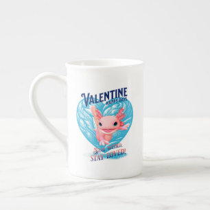 Tasse En Porcelaine Joyeuse Saint-Valentin Restez bizarres restez aimé