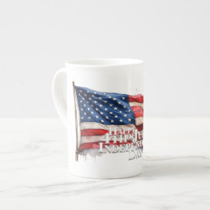 Tasse En Porcelaine Joyeux 4 juillet - Jour de l'Indépendance